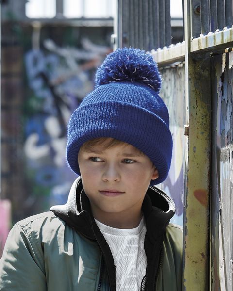 Junior Reflective Bobble Beanie