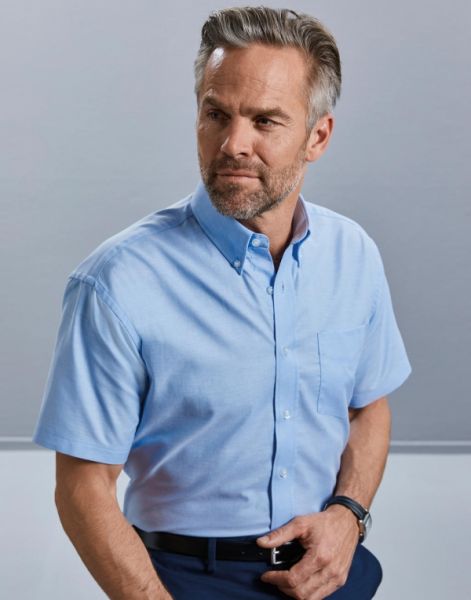 Oxford Short Sleeve Shirt, Russell