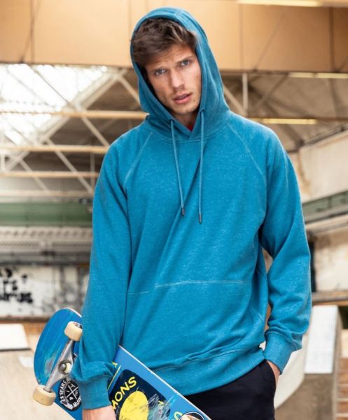 Men's Raglan Hooded Sweat, James & Nicholson