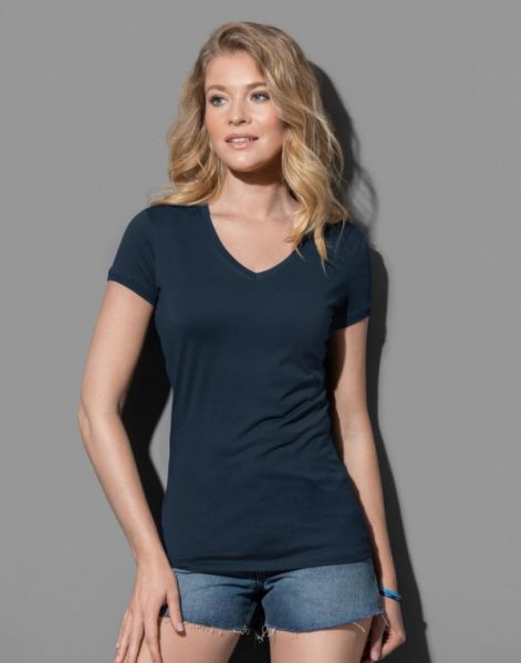 Women V- Neck T-Shirt, Stedman Megan