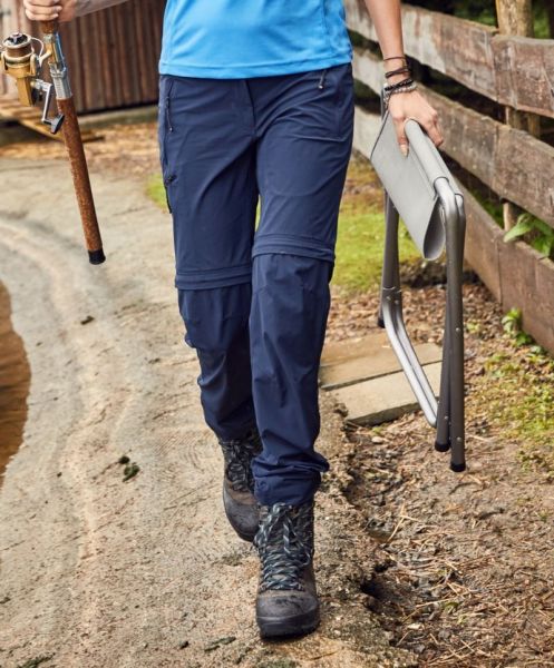 Ladies Zip-Off Trekking Pants, James & Nicholson