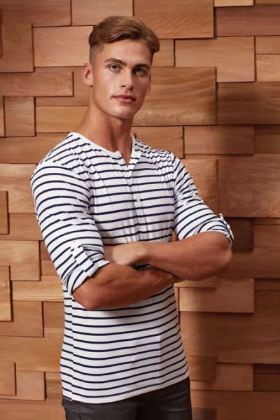 Men's Long John Roll Sleeve T-shirt, Premier