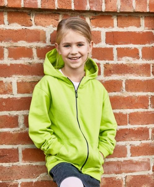 Kids Hooded Sweat Jacket, James & Nicholson