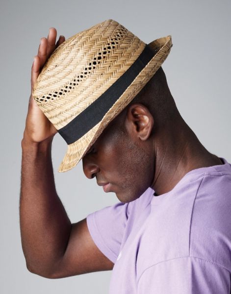 Straw Hat Summer Trilby