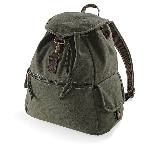 Vintage Canvas Backpack, Quadra