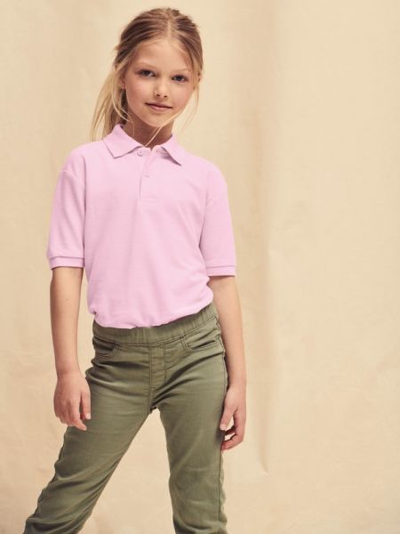 Kids Polo Shirt, Fruit of the Loom