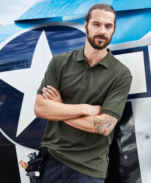 Mens Polo Shirt, Organic Workwear, James & Nicholson