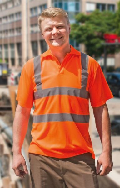 Polo T-shirt Hi-Vis, Liverpool, Korntex