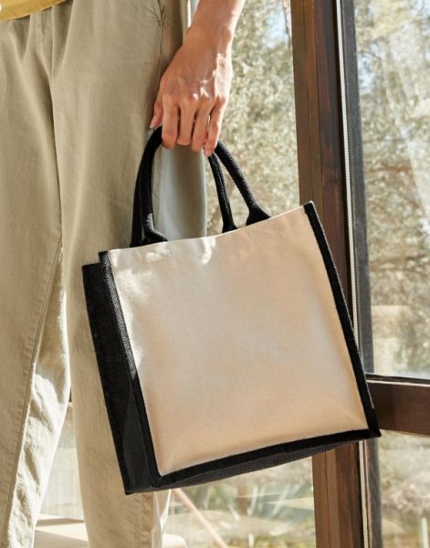 Printers Midi Jute Bag