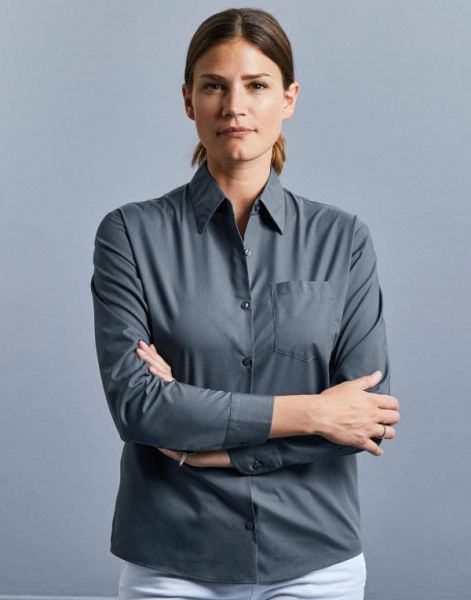 Poplin Blouse Long Sleeve, Russell