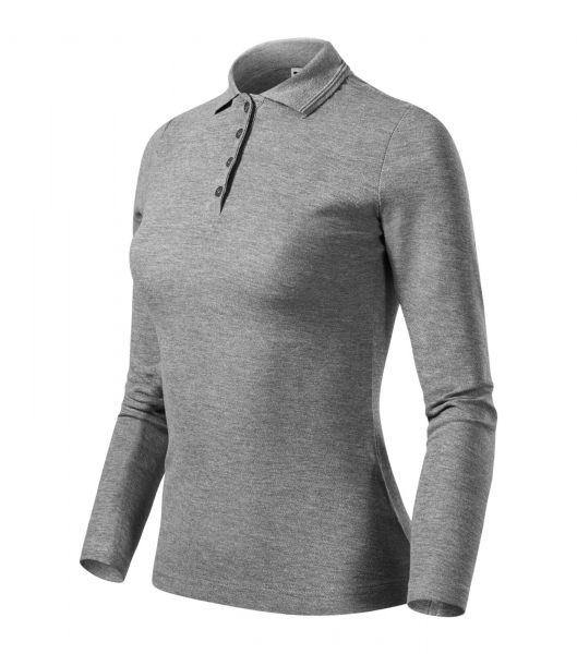Women Long Sleeve Polo, Malfini