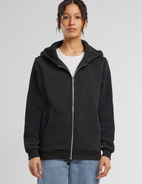 Fluffy Heavy Oversize Zip Hooded Ladies Sweat