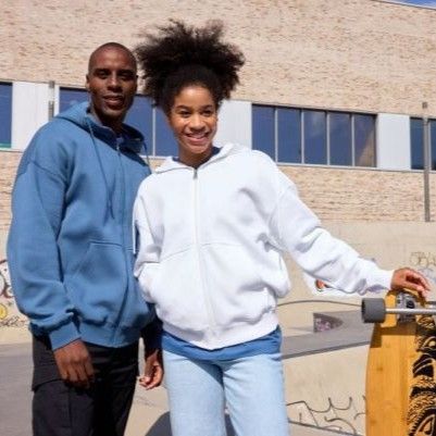 Unisex Oversize Organic Hooded Sweatshirt, Daiber