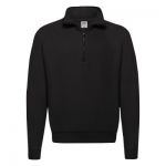 Classic Zip Neck Sweat, Fruit of the Loom