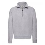 Classic Zip Neck Sweat, Fruit of the Loom