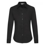Lady-fit Long Sleeve OXFORD Shirt, Fruit of the Loom