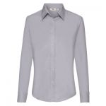 Lady-fit Long Sleeve OXFORD Shirt, Fruit of the Loom