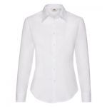 Lady-fit Long Sleeve OXFORD Shirt, Fruit of the Loom