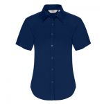 Lady-Fit Short Sleeve Oxford Shirt, Fruit of the Loom