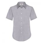 Lady-Fit Short Sleeve Oxford Shirt, Fruit of the Loom