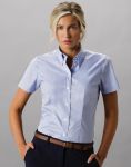 Women Corporate Oxford Short Sleeve Shirt, Kustom Kit