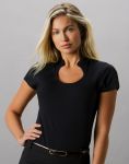 Women Corporate T-shirt, Keyhole Neck, Kustom Kit