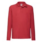 Polo Shirt for Kids, Long Sleeve, Fruit of the Loom