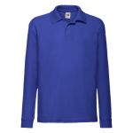 Polo Shirt for Kids, Long Sleeve, Fruit of the Loom