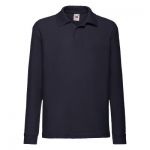 Polo Shirt for Kids, Long Sleeve, Fruit of the Loom