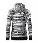 Hooded Women Camouflage Sweater, Malfini Como Zipper