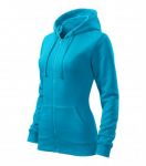 Ladies Hooded Sweatshirt, Malfini Trendy Zipper, Adler