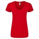 Ladies Iconic V-neck T-shirt, Fruit of the Loom