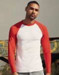 Long Sleeve Baseball T-shirt, Fruit of the Loom