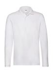Premium Long Sleeve Polo Shirt, Fruit of the Loom