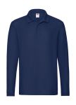 Premium Long Sleeve Polo Shirt, Fruit of the Loom