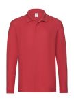 Premium Long Sleeve Polo Shirt, Fruit of the Loom