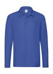 Premium Long Sleeve Polo Shirt, Fruit of the Loom