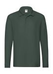 Premium Long Sleeve Polo Shirt, Fruit of the Loom
