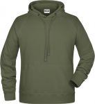 Men\'s Raglan Hooded Sweat, James & Nicholson