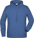 Men\'s Raglan Hooded Sweat, James & Nicholson