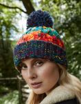 Beechfield Corkscrew Pom Pom Beanie