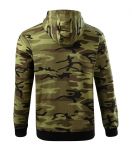 Hooded Camouflage Sweater, Malfini Camo Zipper