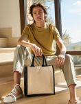 Printers Midi Jute Bag