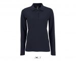 Women Long Sleeve Polo Shirt Sol\'s Perfect