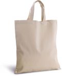 Short Handles Cotton Canvas Shopper Bag, Ki.mood