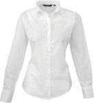Ladies Poplin Shirt, Long Sleeve, Premier