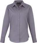 Ladies Poplin Shirt, Long Sleeve, Premier