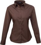 Ladies Poplin Shirt, Long Sleeve, Premier