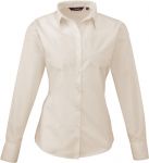 Ladies Poplin Shirt, Long Sleeve, Premier