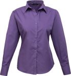Ladies Poplin Shirt, Long Sleeve, Premier